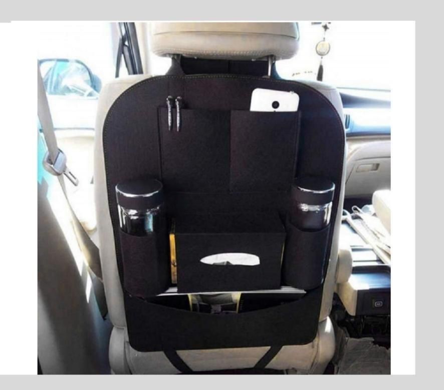 Compatible Multi-Pocket Seat Back Storage Bag Organizer Holders Pack of 2