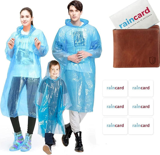 FULLY Reusable Wallet Rain Card Raincoat (Set of 5) – Multicolour